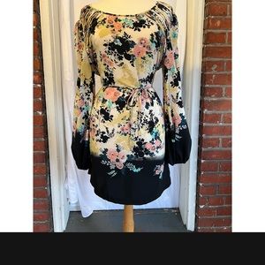 Holiday Floral Party Dress.